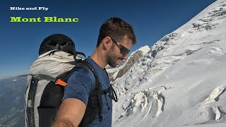 Solo Hike and Fly Mont Blanc (4808m) via Gouter Route / Paragliding from the alps highest peak!