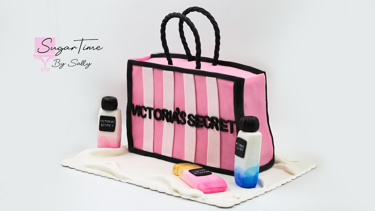 How to Make a Victoria's Secret Bag Cake | Sugar Time by Sally - YouTube