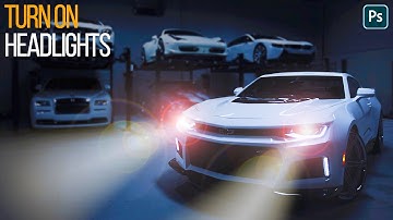 How to Turn on Headlights in Photoshop