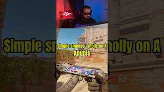 n.3 S1mple smokes + molly on A. Anubis. #cs2 #cs2smokes #anubis
