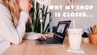 VLOG 18 | Why My Shop Is Closed, Sketching People &amp; Vegan Food!