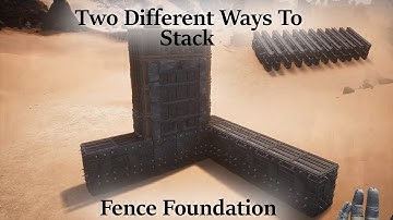 Conan exile Tutorials Stack Fence Foundation with ZfreeZone