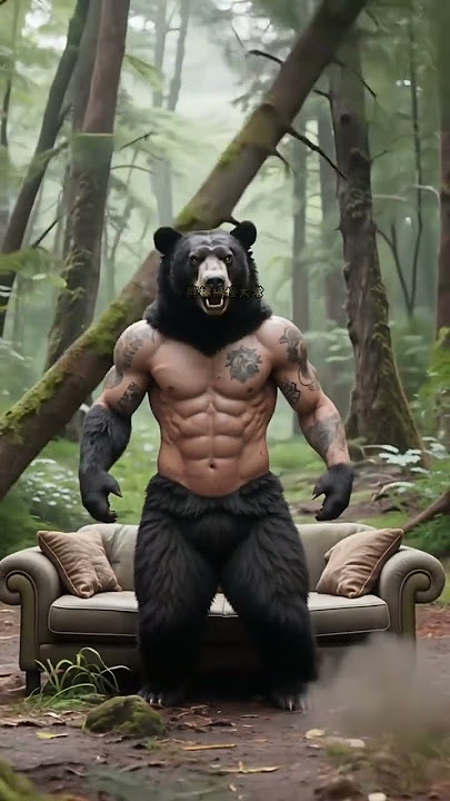 第 9015 集 | 橘猫欺负白熊，结果被黑熊抓住了 #猫咪 #猫的故事 #ai猫咪 #娱乐 #搞笑