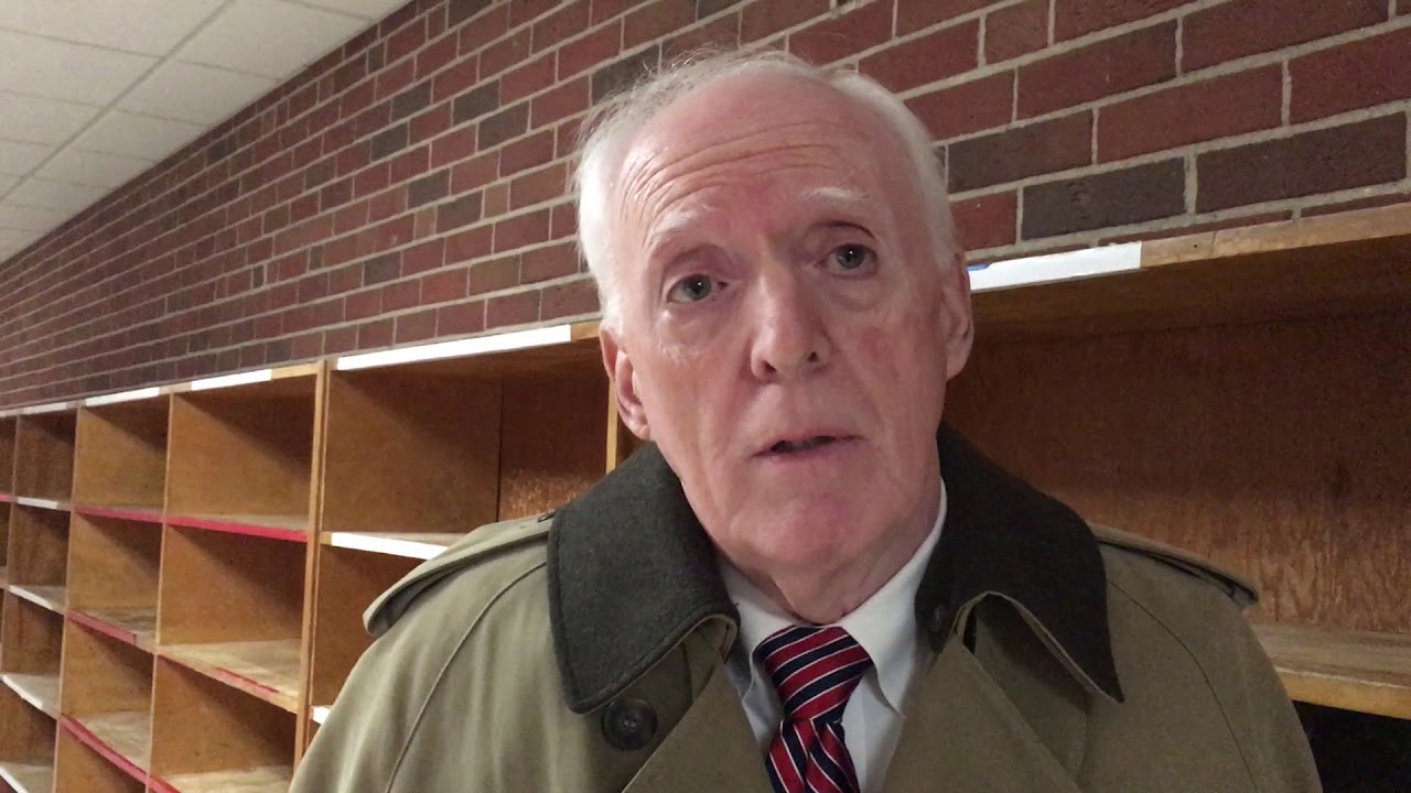 Chelmsford Selectman Glenn Diggs reacts to the support his taxrate