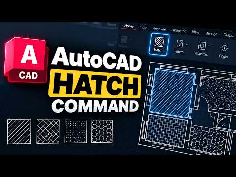 How to Use the HATCH Command in AutoCAD | AutoCAD Basics