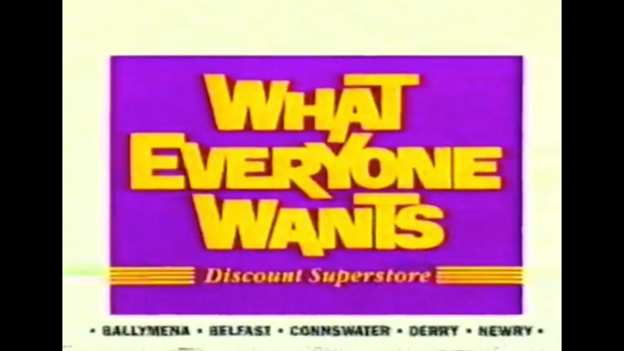 What Everyone Wants - Discount Superstore Sale advert | 1994 - YouTube