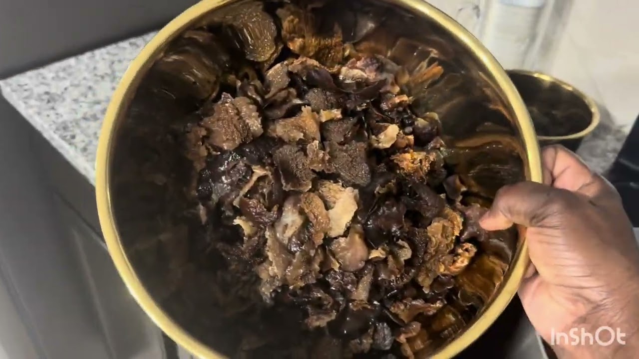 Mayebo na mbinzo et mbisi ya ko kawuka à la sauce d’arachide #congolesefood 