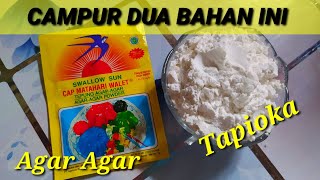 SANGAT ENAK//AGAR AGAR CAMPUR TEPUNG TAPIOKA/KULINER INDONESIA