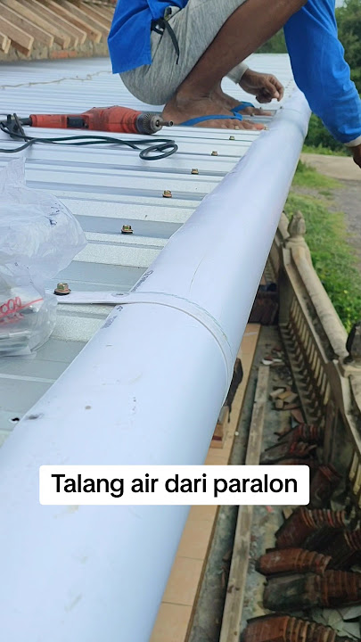 Talang air dari pipa paralon #kanopiminimalis #trending #rumahminimalis