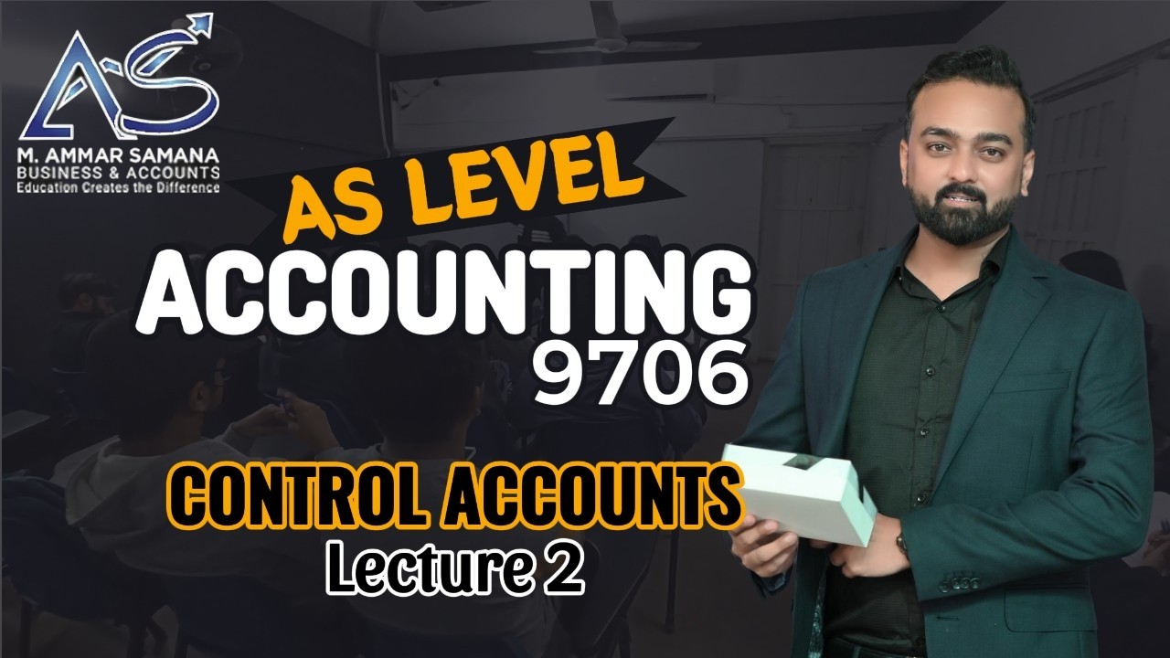 Accounting AS LEVEL Class 101 – Control Accounts - Format