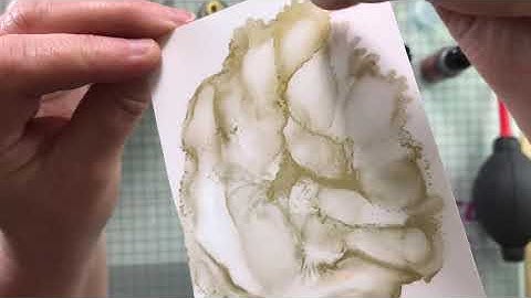 Tuesday Tutorial - Alcohol ink alloys with Ranger blending solution vs isopropyl