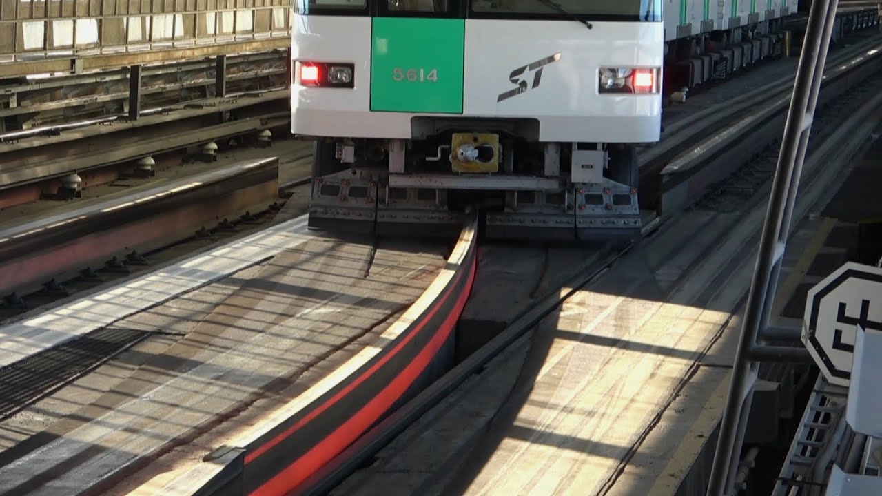 【珍しい転てつ器】札幌市営地下鉄の上下に動くポイントを見る！【切り替え】