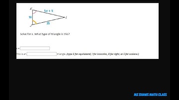Isosceles Triangles. Solve for x