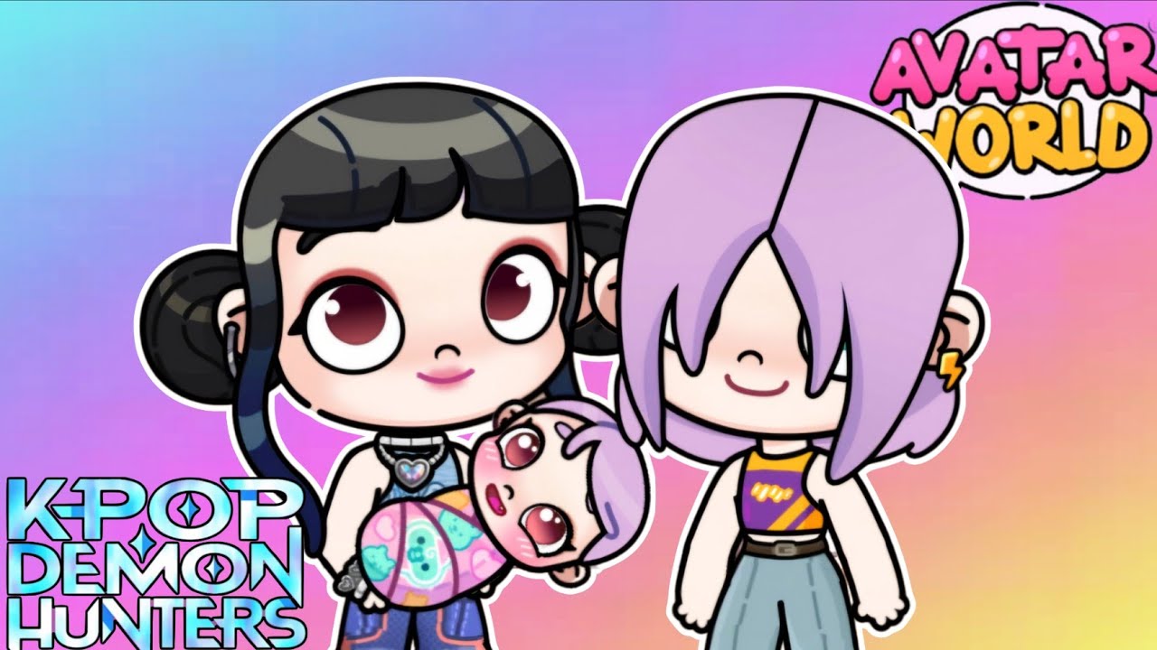 Zoey And Mystery Became Parents💗 HUNTRIX💖 K-POP Hunters ♥️Part2♥️ Avatar World 