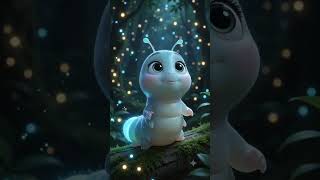 जंगल में चमकते तारे! ✨ The Mystery of Glowworms ,Pixar Style Animation #pixar #jugnu #glowworms