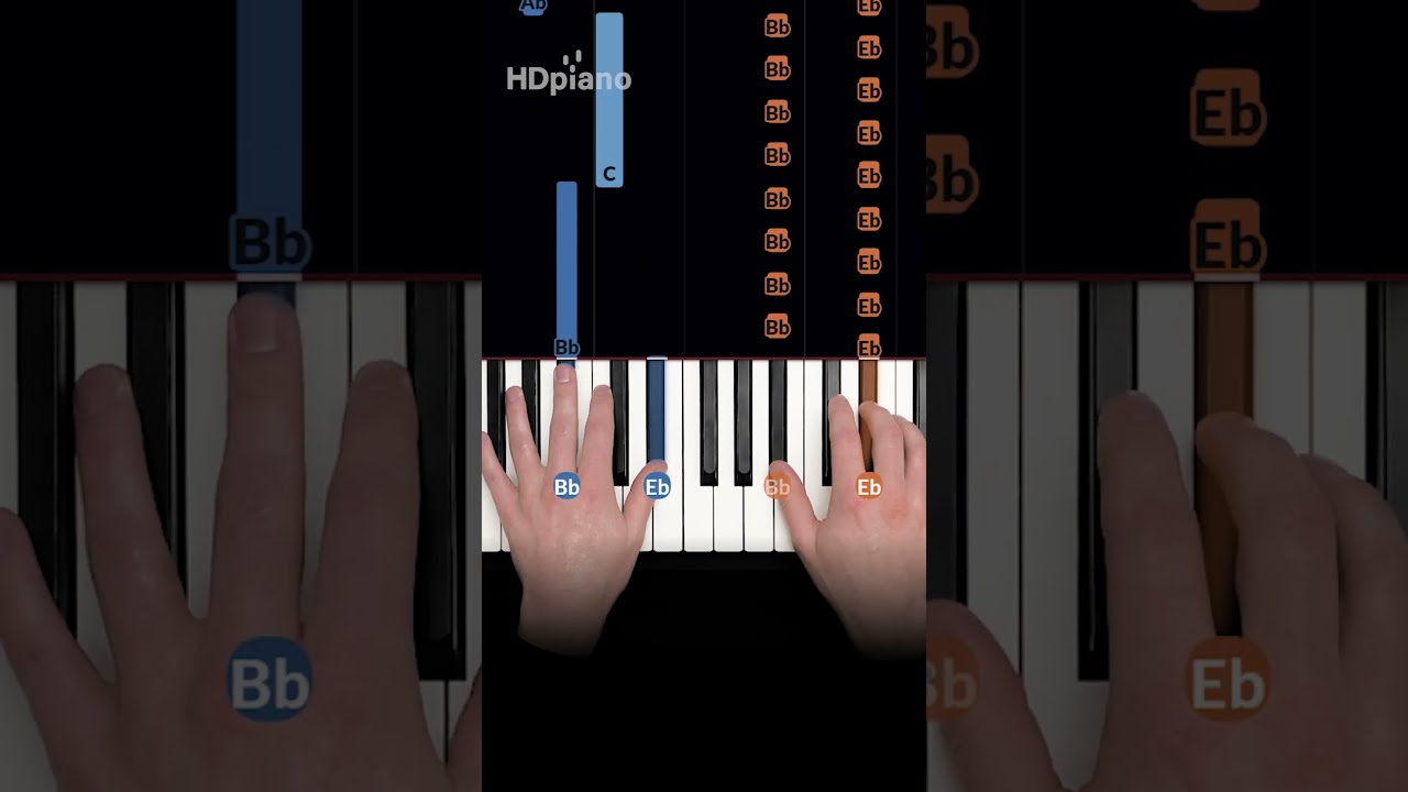 EASIEST piano song of the year 4 notes  shorts  pianotutorial
