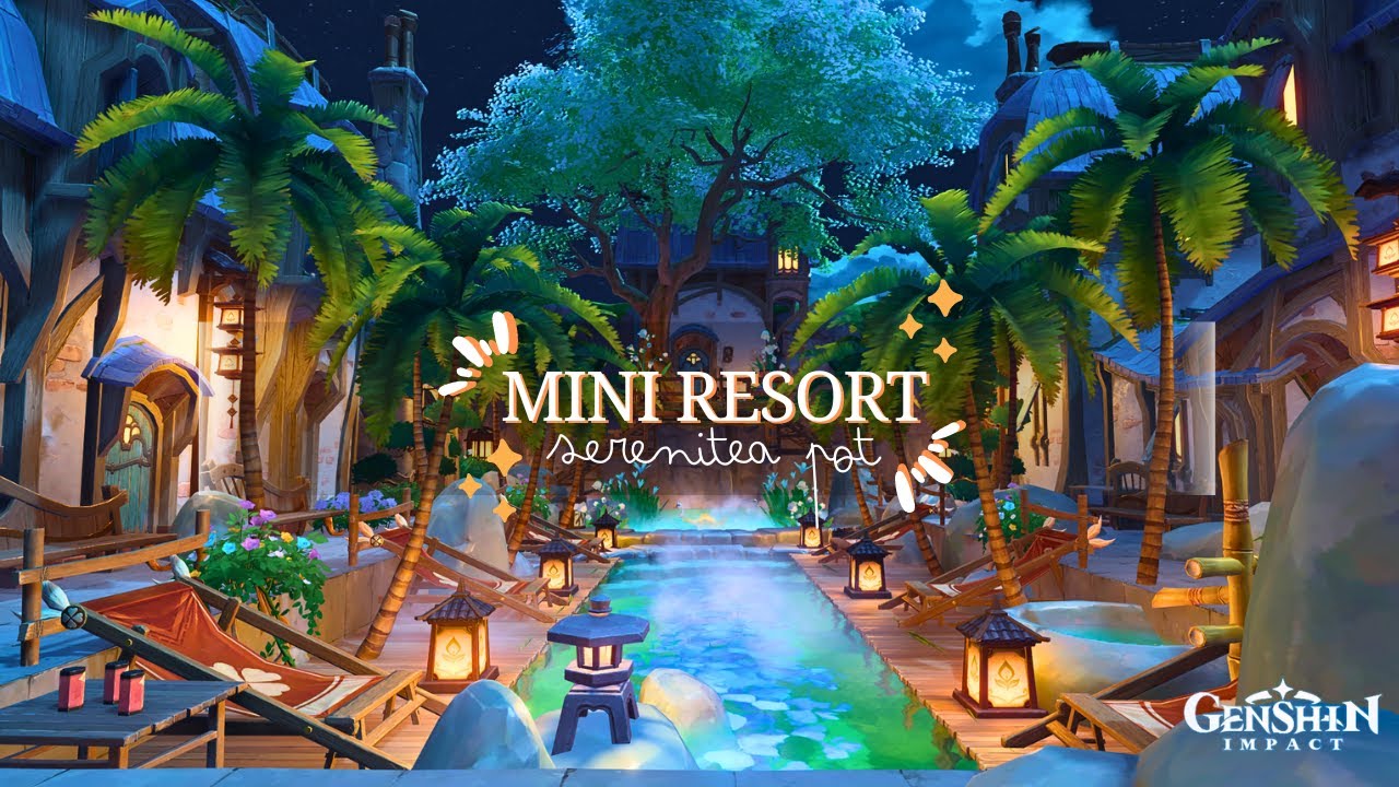 Mini Reso Mini Resort ️( W/ ID ) || Serenitea Pot #genshinimpact #genshin # ...