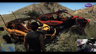 GTA 5 DIA DE RUTAS 4x4 CON RZR Y CAMIONETONAS | Con Volante G29 screenshot 2