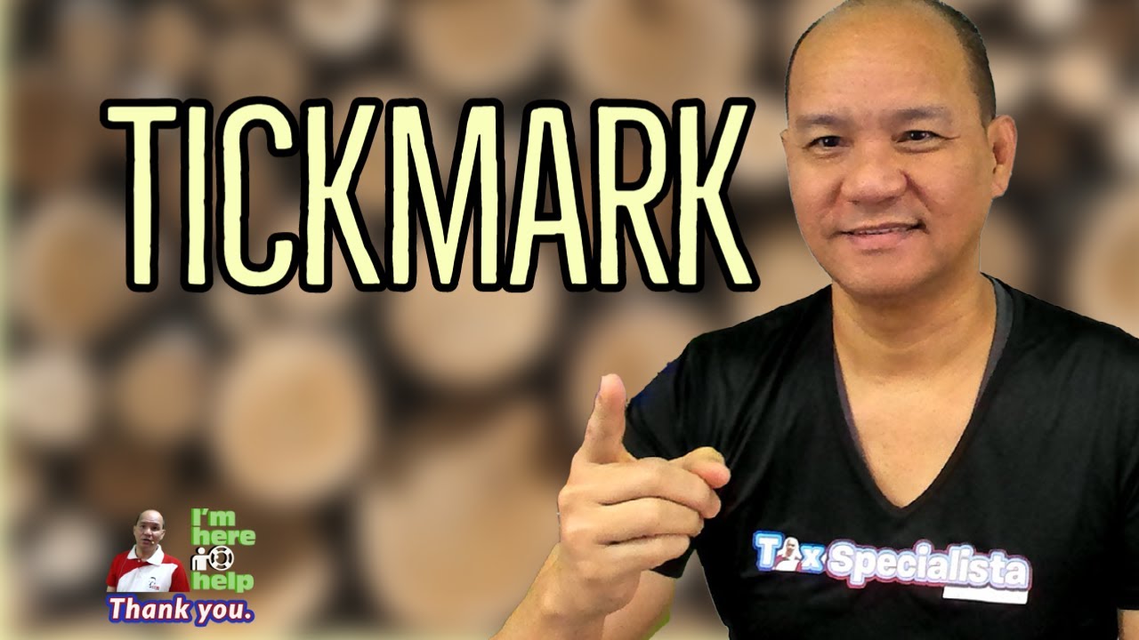 Tickmarks when how why use tick-marks to validate information data BIR forms financial statements