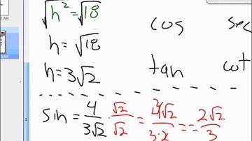 Given a point on terminal side, find 6 trig values