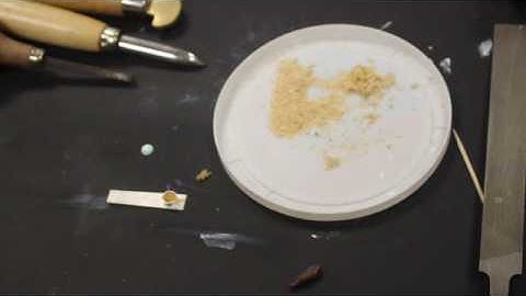 Bezel Part 6 Fillling with saw dust and burnishing