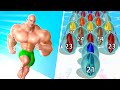 Muscle Rush 🆚 Marble Run 3D🌻🧿🌺🌈Max Levels Walkthrough Android IOS Update Gameplay YT179