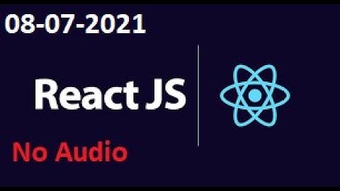 REACT JS ON ZOOM ON 08-07-2021