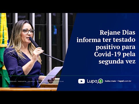 Rejane Dias informa ter testado positivo para Covid-19 pela segunda vez