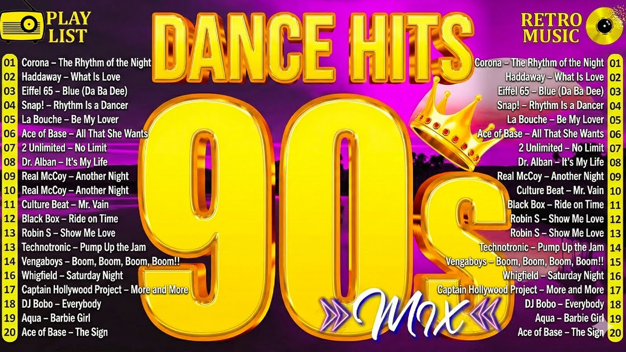 Best of 90s Dance Hits Vol 2 - Haddaway, Corona, La Bouche, Mr. President, Dr. Alban, M.C. Hammer