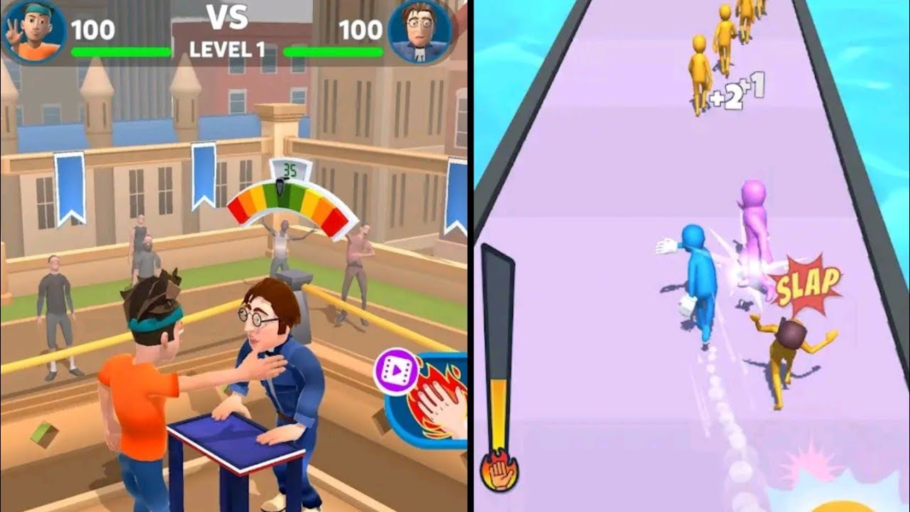 ☑️Slap Kings 🆚 Slap And Run Gameplay..!! All New Levels Android iOS gameplay 