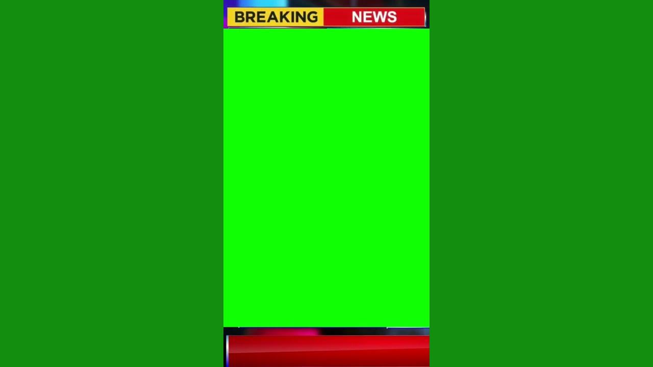 Breaking news green screen template effects shorts youtube