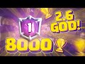 2.6 HOG CYCLE GOD! 8,000+ Trophies Gameplay - Clash Royale