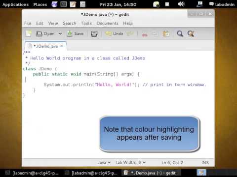 Java Compile on Debian Linux - YouTube