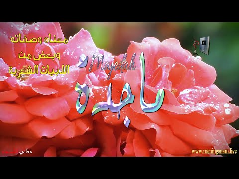ما معنى اسم ماجدة وبعض من صفات حاملة هذا الاسم على قناة معاني الاسماء Majeda