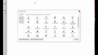 Customizing the toolbar