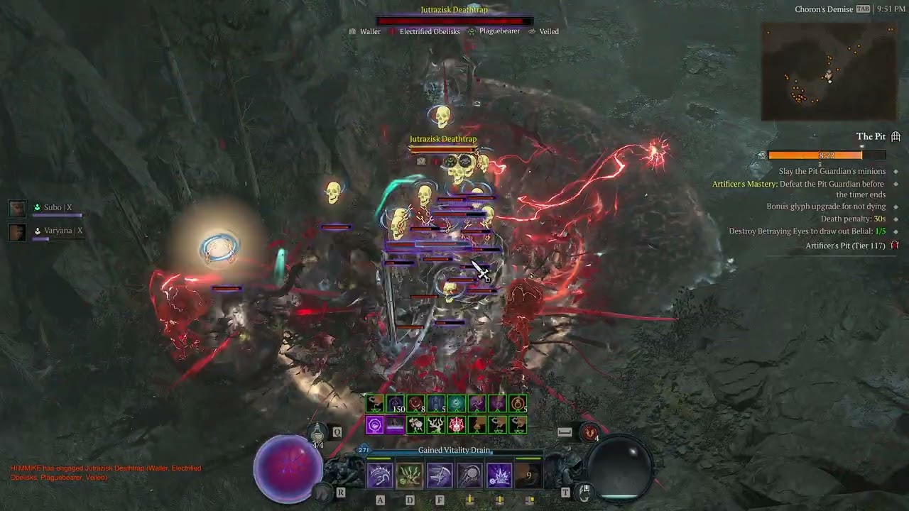 [Diablo 4] (Season 11) Pit 117 clear - Shadowblight Necro