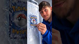 What happens if I FREEZE a POKÉMON Card... #shorts