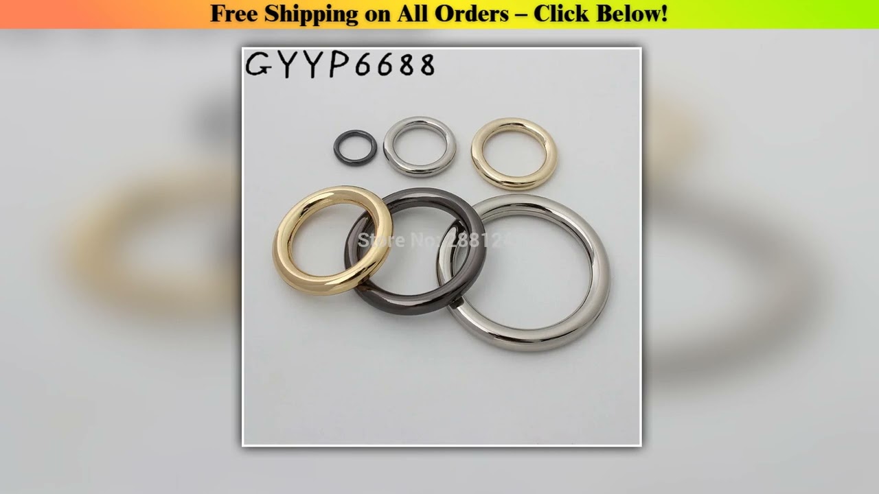 10-30pcs Webbing Strapping Metal Closed Round O Rings For Bags Parts Zinc alloy Backpack Collar