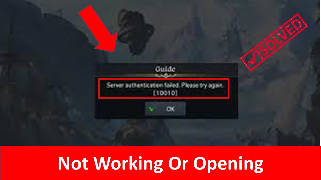 Fix Lost Ark Server Authentication Failed 10010 Error – QM Games