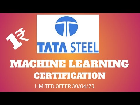 TATA E-Learning |Machine Learning| FREE Course | Get Certificate |