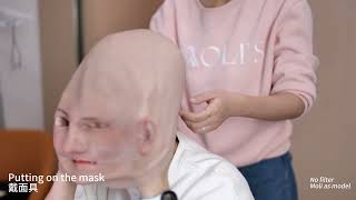 Makeover with Amelia as Grace #molis #inthemask