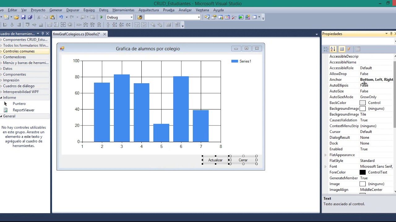 Gráfica estadística ChartControl en C# desde MySQL - YouTube