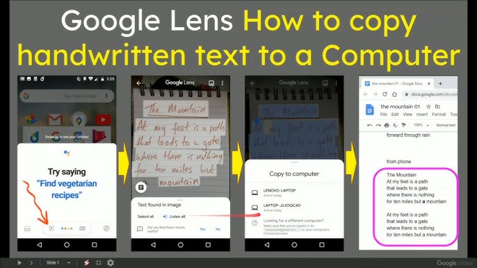 Google Lens Can Quickly Copy-Paste Handwritten Notes Between