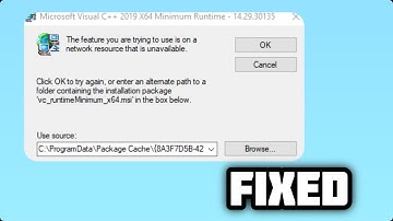 (FIXED) "The feature you are trying to use is on a network resource that is unavailable" error