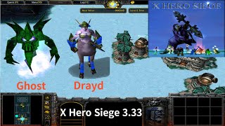 X Hero Siege 3.33, Ghost & Drayd Extreme, Level 4 Impossible ,8 ways Dual Hero