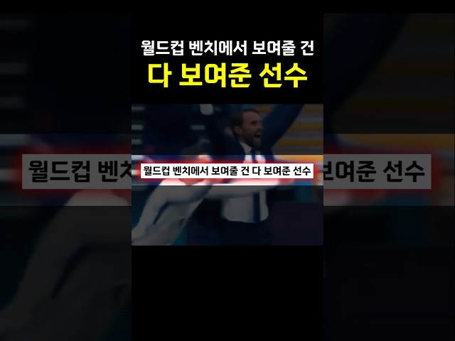월드컵 벤치에서 보여줄 건 다 보여준 선수 ㅋㅋㅋㅋ