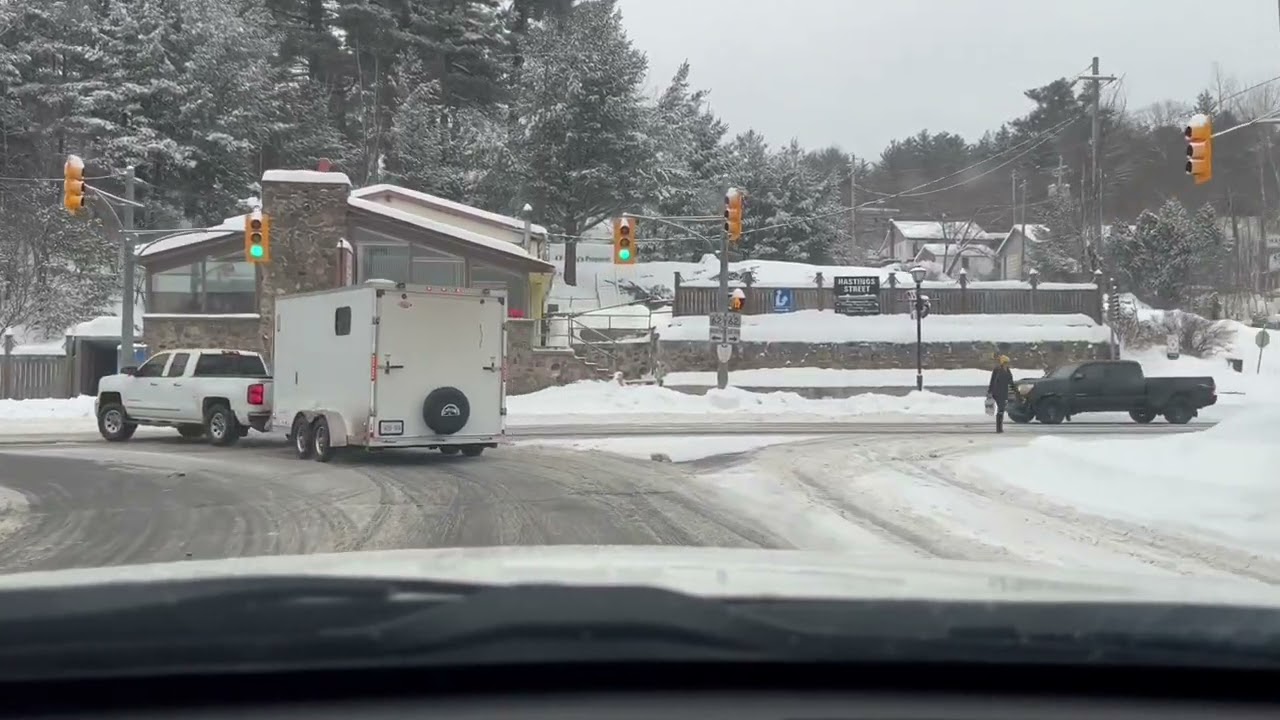 Winter Driving (29Jan2023) - Bancroft Ontario Canada- Highway 28 & 62