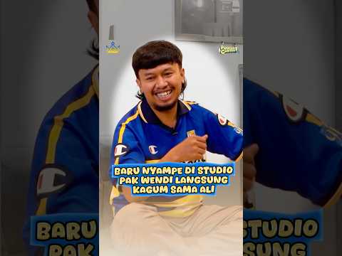 Baru nyampe di studio pak wendi langsung kagum sama Ali