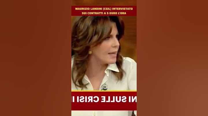 📺 MAURIZIO LANDINI (CGIL) INTERVISTATO SUI CONTRATTI A 5 EURO L'ORA #perte #shorts