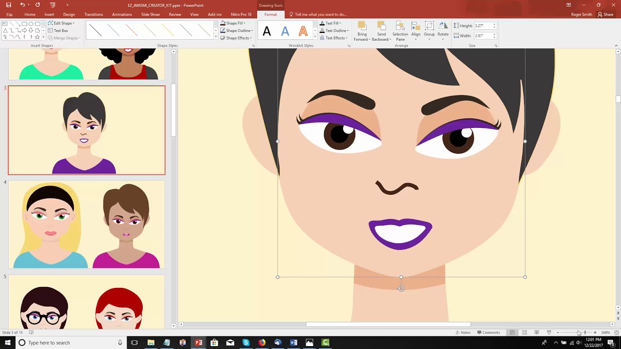 create avatar for powerpoint presentation